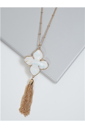 Astraea Shell Tassel Necklace