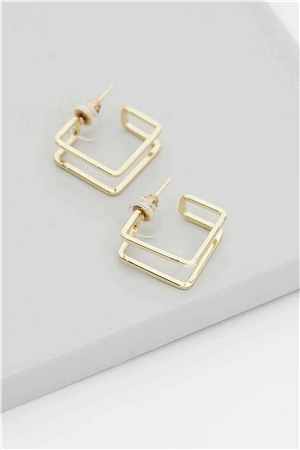 Pi Gold Earrings