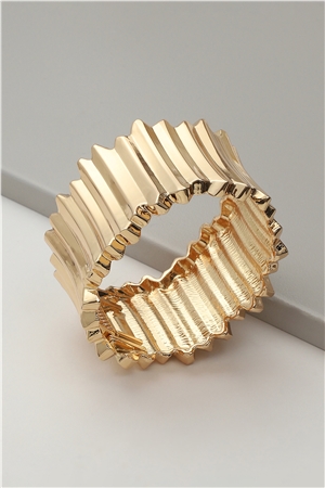 Gold Pillars Cuff Bracelet