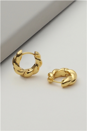 Jagged Gold Bali Earrings