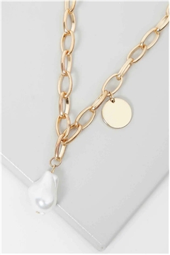 Aphrodite Pearl Drop Pendant Necklace