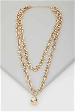 Hebe Gold Chain Pendant Necklace