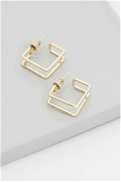 Pi Gold Earrings