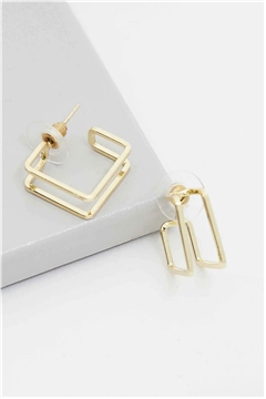 Pi Gold Earrings