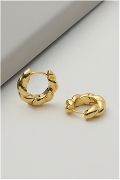 Jagged Gold Bali Earrings