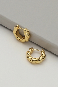 Jagged Gold Bali Earrings