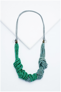 Ocean Waves Seedbead Necklace