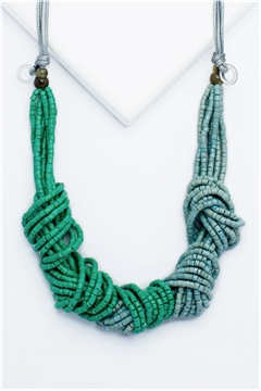 Ocean Waves Seedbead Necklace