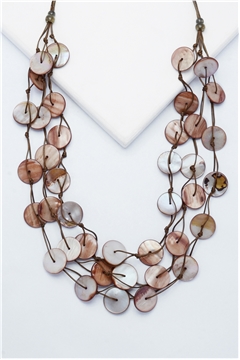 Seashore Button Shell Necklace