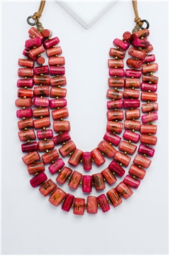 Lava Red Firecracker Necklace