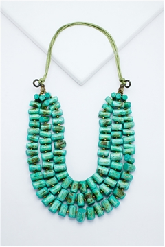 Lava Green Firecracker Necklace