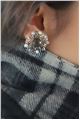 White Swan Stud Crystal Earrings