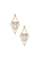 The Esther Triangular Minimalistic Gold Earrings