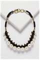 White Pearl Spires Collar Necklace