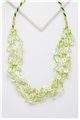 Shell Pearl Green Button Necklace