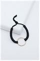 Gold Ring Black Thread Bracelet