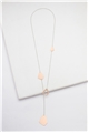 Matt Rose Gold Minimal Drop Long Necklace