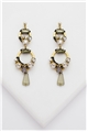 Teardrop Art Deco Crystal Dangler Earrings