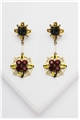 Midnight Celestial Ruby Dangler Earrings