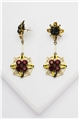 Midnight Celestial Ruby Dangler Earrings