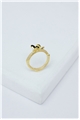 Gold Bumble Bee Charm Ring