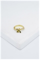 Gold Bumble Bee Charm Ring