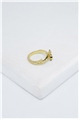 Gold Bumble Bee Charm Ring