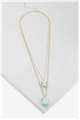 Iris Turquoise Stone Layered Necklace