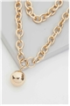 Hebe Gold Chain Pendant Necklace