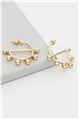 Melodia Tambourine Gold Earrings