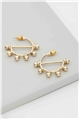 Melodia Tambourine Gold Earrings