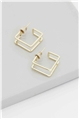 Pi Gold Earrings