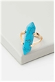 Iota Turquoise Stone Prism Ring