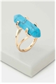 Iota Turquoise Stone Prism Ring