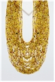 Seychelles Canary Bead Layered Necklace