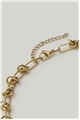 Knotted Gilt Choker Necklace