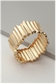 Gold Pillars Cuff Bracelet