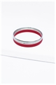 Set Of 8 Red Silver Bangles