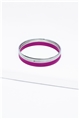 Set Of 8 Pink Silver Bangles