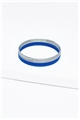 Set Of 8 Blue Silver Bangles