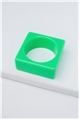 Lime Green Square Resin Bangle