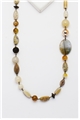 Artisanal Aura Bronzite Agate Necklace